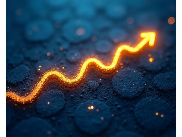 Abstract graphic of financial risk and reward, with intertwined growth curves and security symbols. Depicts a sophisticated, controlled approach to high-yield opportunities.