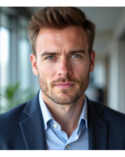 Portrait of Mark Hudson, Investment Analyst