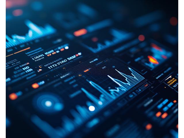 Dashboard displaying real-time financial risk metrics, stress test results, and volatility indicators