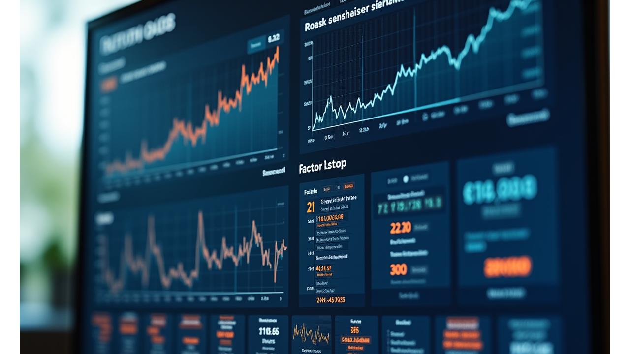 Integrated digital dashboard displaying various risk metrics including VaR, stress test results, and tail risk indicators.