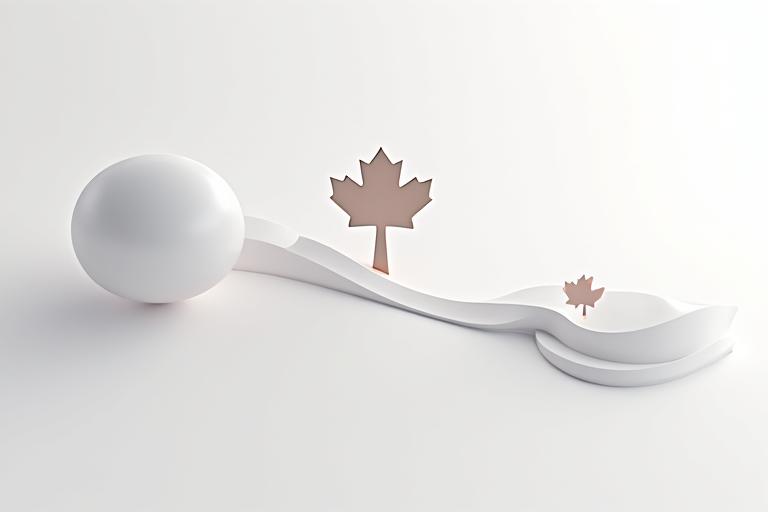 Modern abstract graphic representing global legal concepts with interconnected nodes and a stylized Canadian maple leaf, signifying dispute resolution and jurisdiction in Ontario.